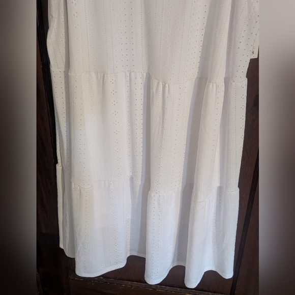 New With Tags Croft & Barrow White Eyelet Bridal Shower Dress Size 2X - Picture 4 of 6